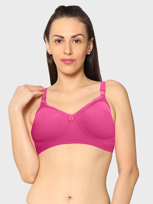 Eden19 Non Wired Non Padded Full Coverage Daily Wear Cooling T-shirt Bra Pack Of 1