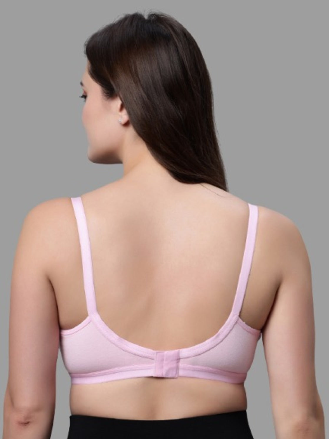 Full Coverage Non Padded Nursing Bra Pink color (Pack of 1)