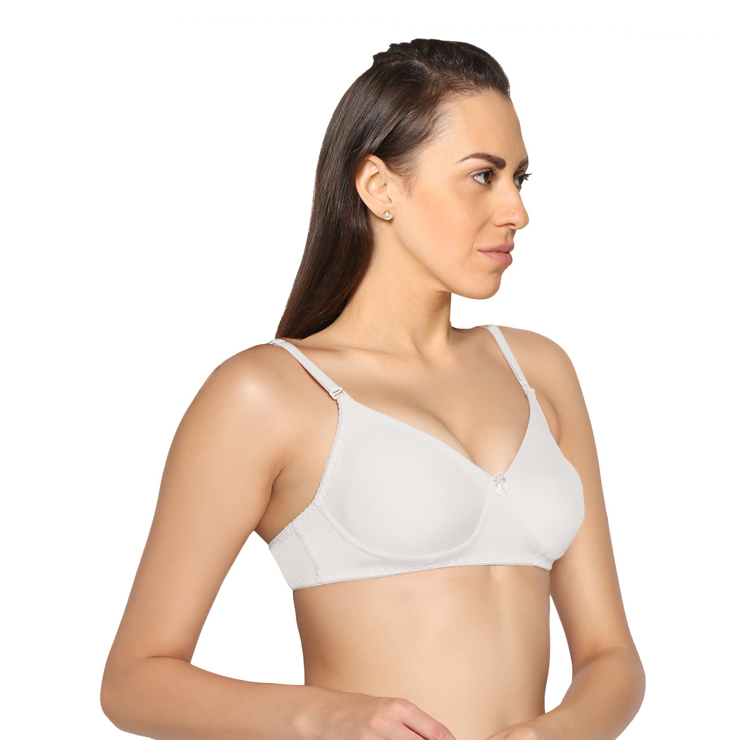 Non Padded Full Coverage Super Combed Stretch T-Shirt Every Day Bra .