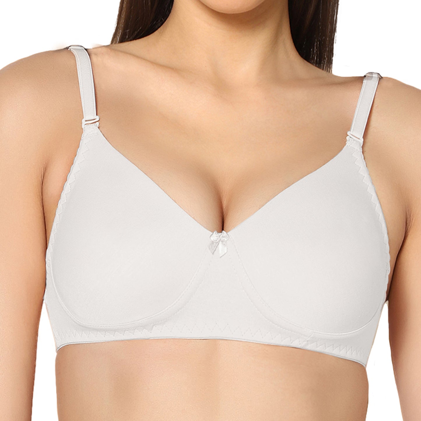 Non Padded Full Coverage Super Combed Stretch T-Shirt Every Day Bra .