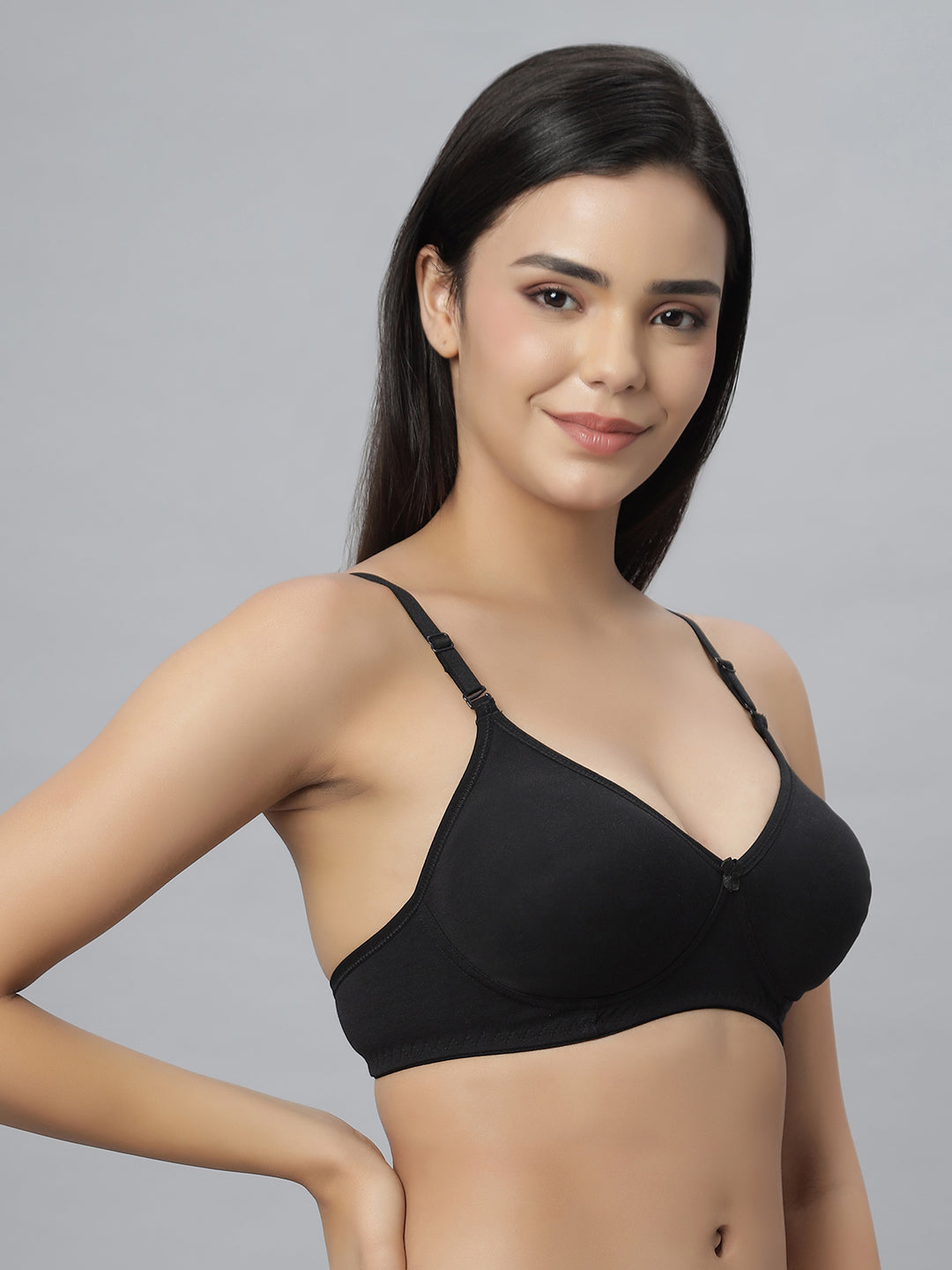 Eden101 Full Coverage Soft Padded Black color Bra (pack of 2)