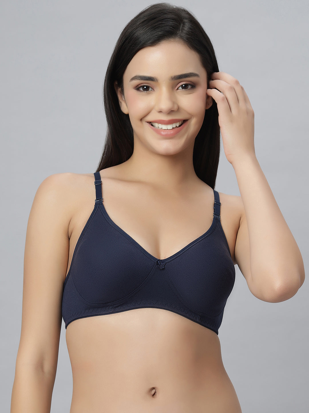 Eden101 Full Coverage Soft Padded Navyblue color Bra (pack of 2)