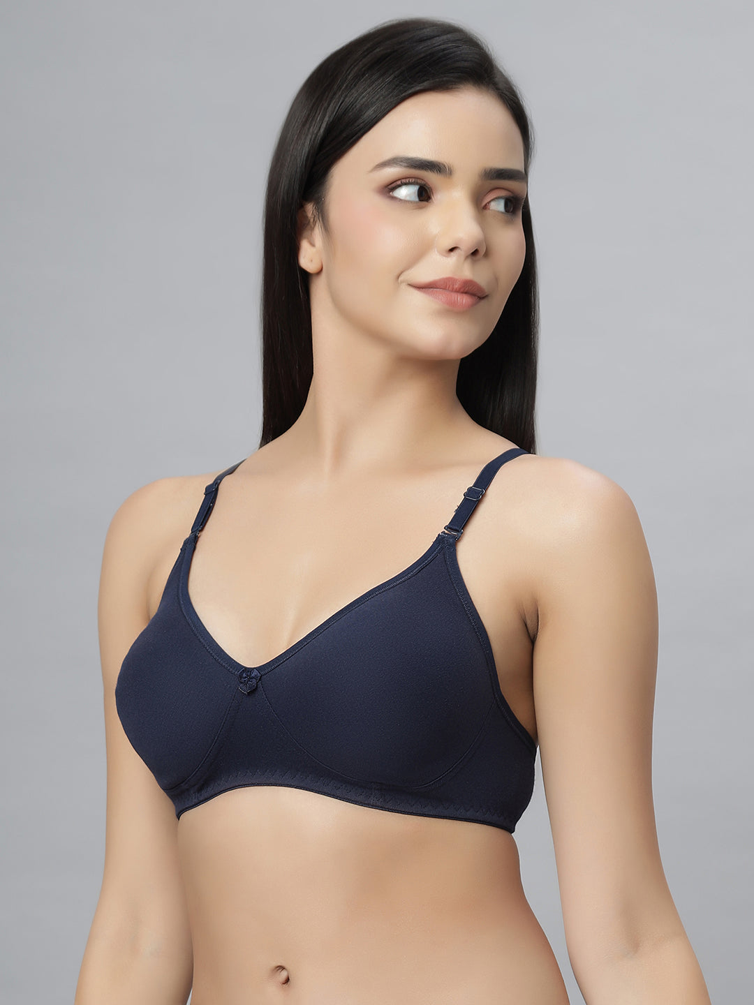 Eden101 Full Coverage Soft Padded Navyblue color Bra (pack of 2)