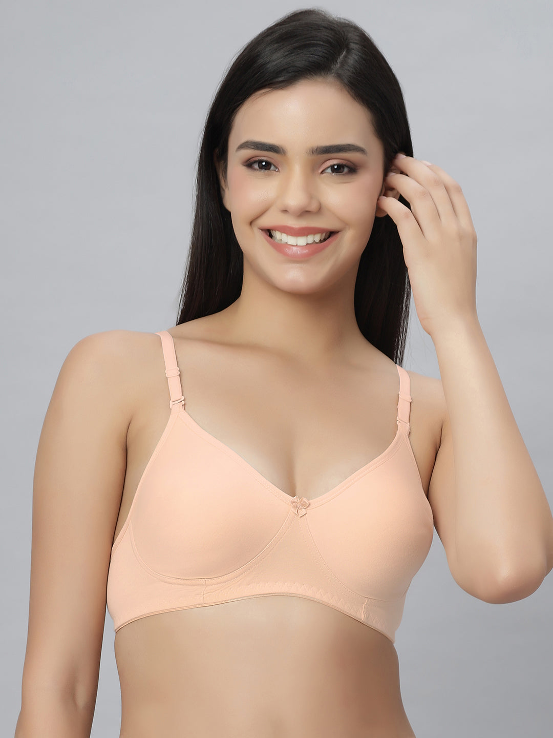 Eden101 Full Coverage Soft Padded Peach color Bra (pack of 1)