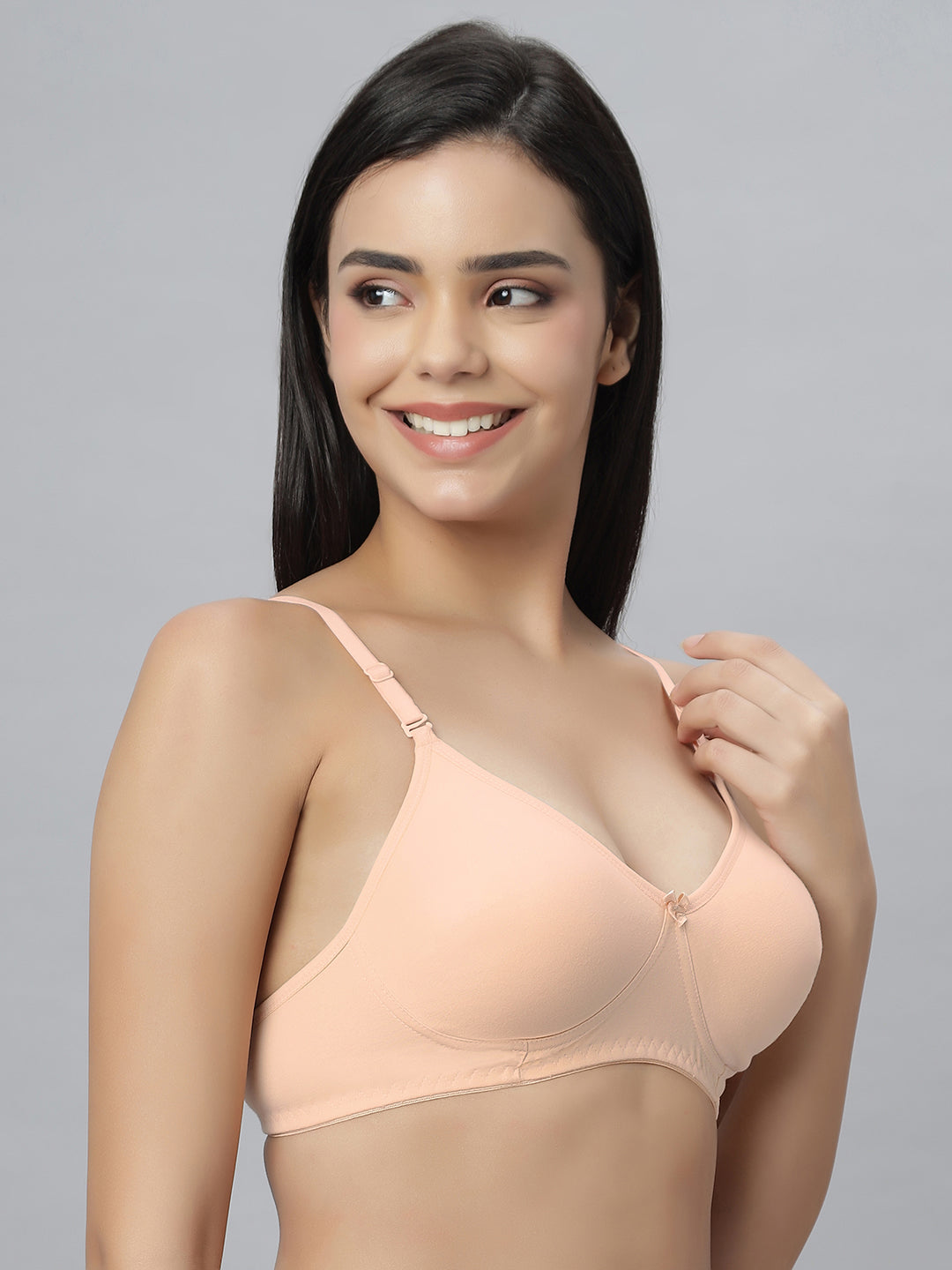 Eden101 Full Coverage Soft Padded Peach color Bra (pack of 1)