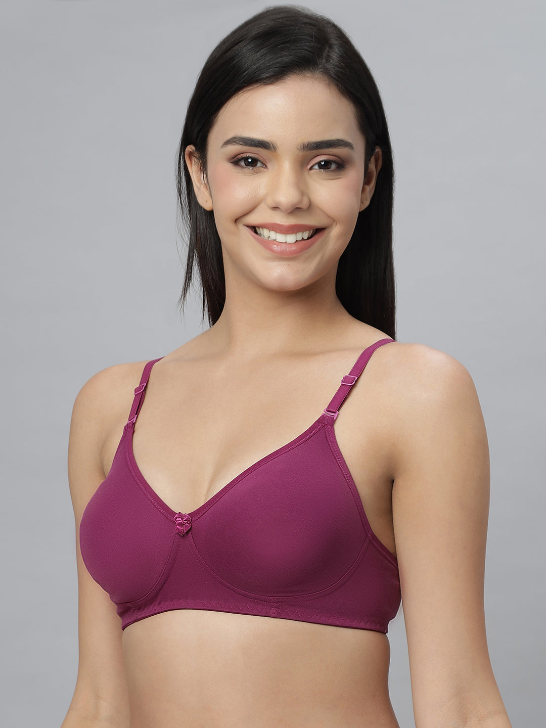 Eden101 Full Coverage Soft Padded Wine color Bra (pack of 1)