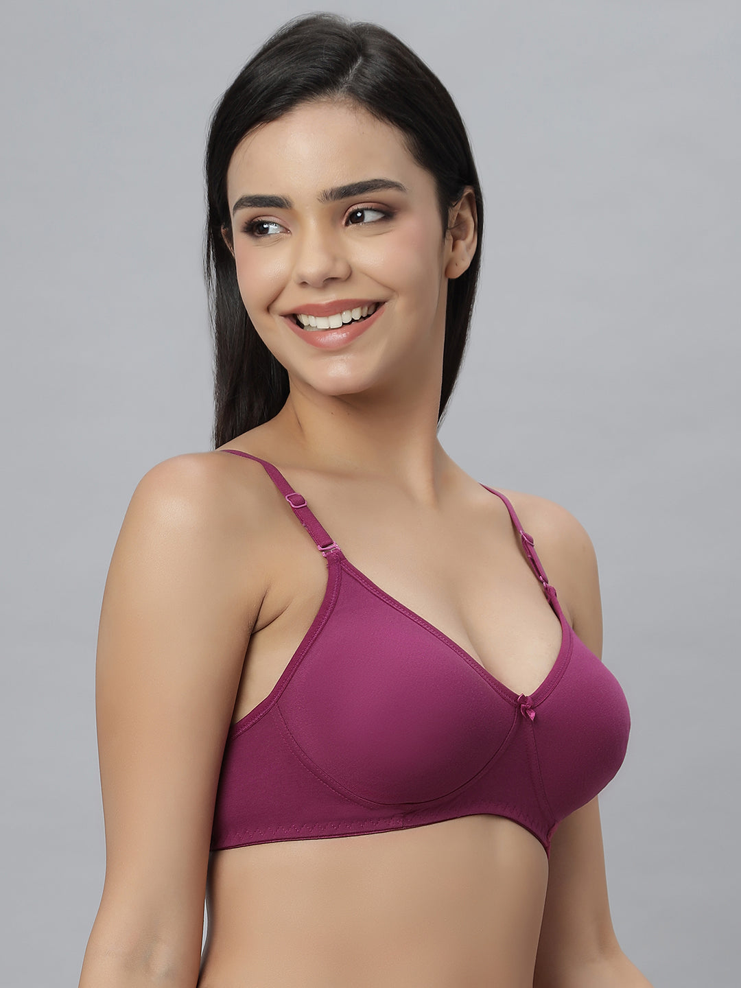 Eden101 Full Coverage Soft Padded Wine color Bra (pack of 1)