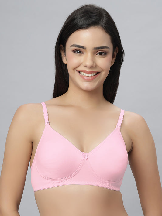 Eden101 Full Coverage Soft Padded Pink color Bra (pack of 1)