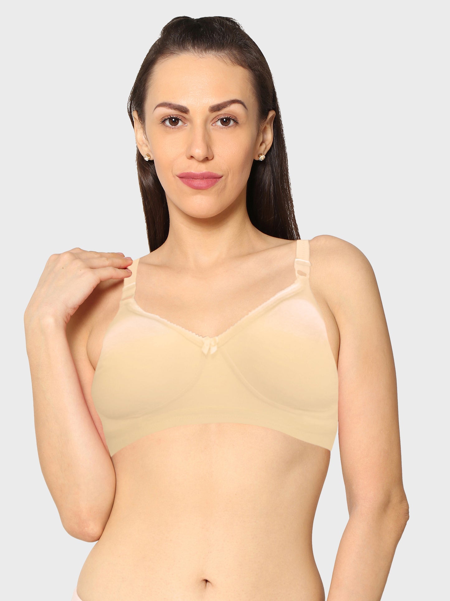 Eden19 Non Wired Non Padded Full Coverage Daily Wear Cooling T-shirt Bra Pack Of 2