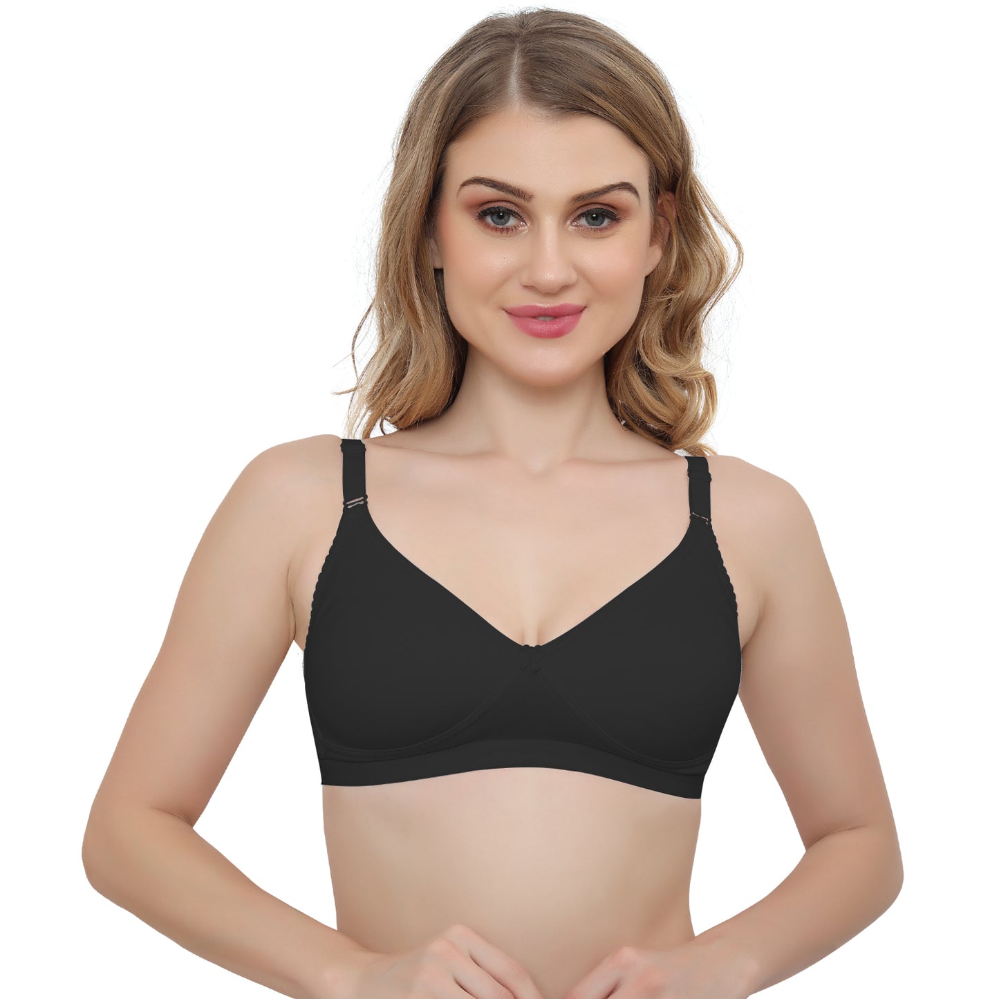 Plus Size Non Padded Medium Coverage Daily Wear T Shirt Bra Pack Of 2.