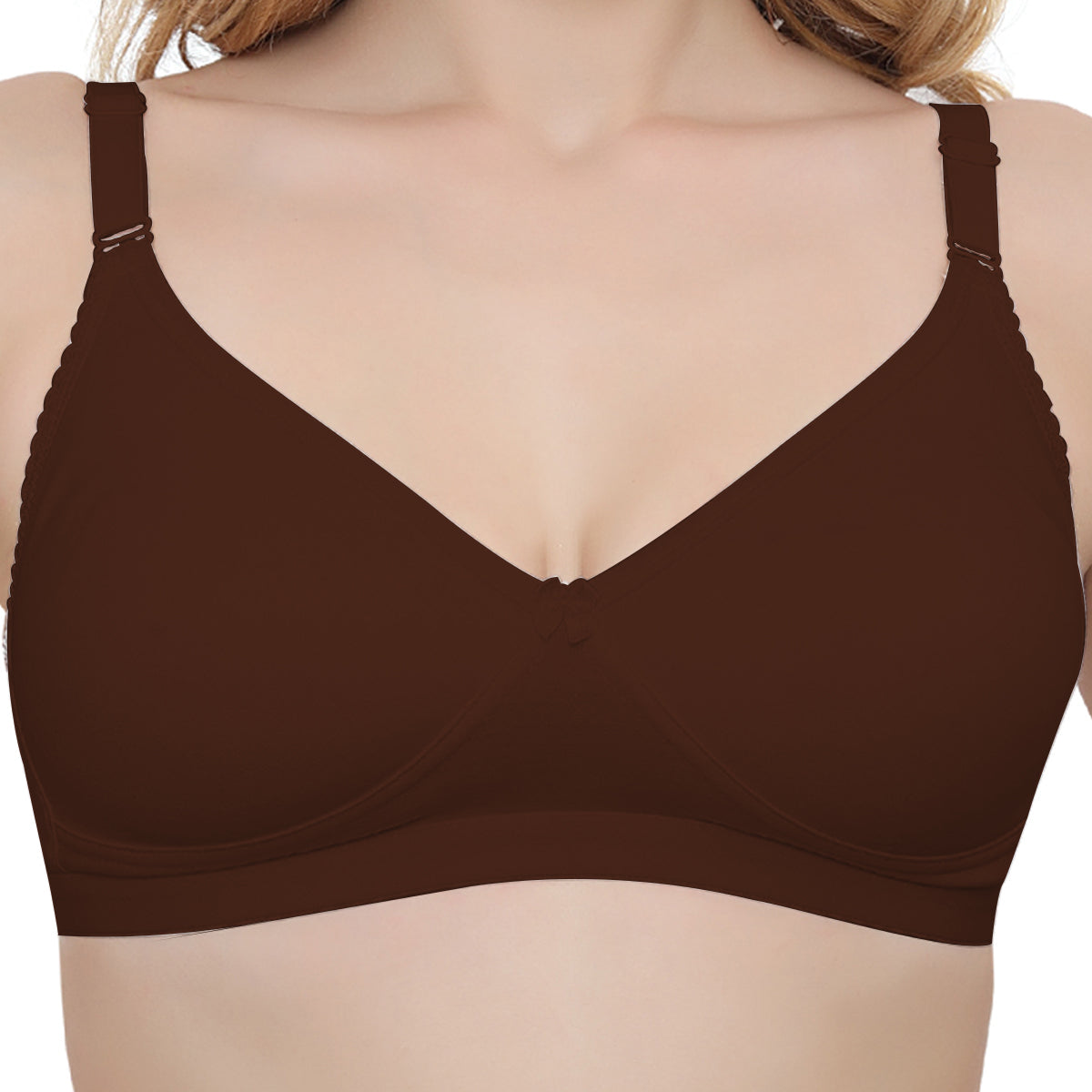 Plus Size Non padded Medium Coverage Daily Wear T Shirt Bra Pack Of 2.