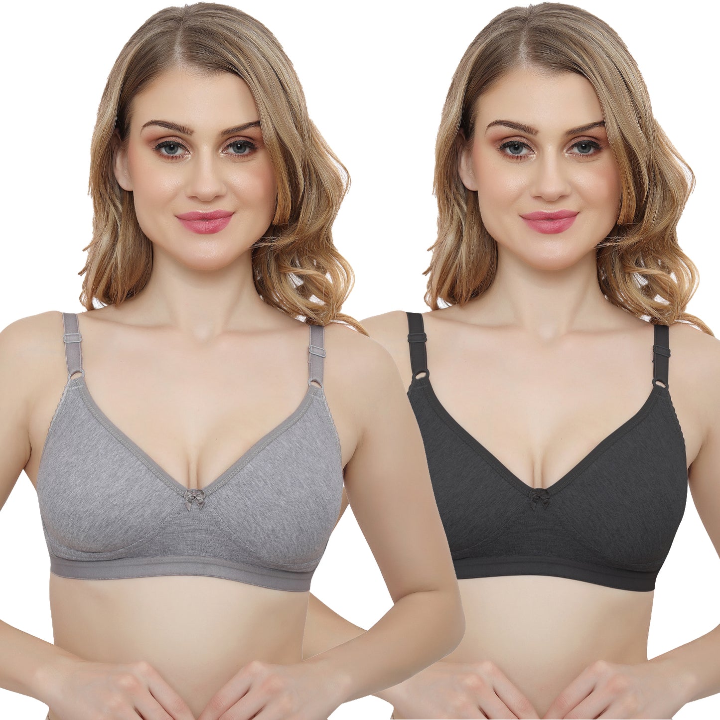 Plus Size Non padded Medium Coverage Daily Wear T Shirt Bra.