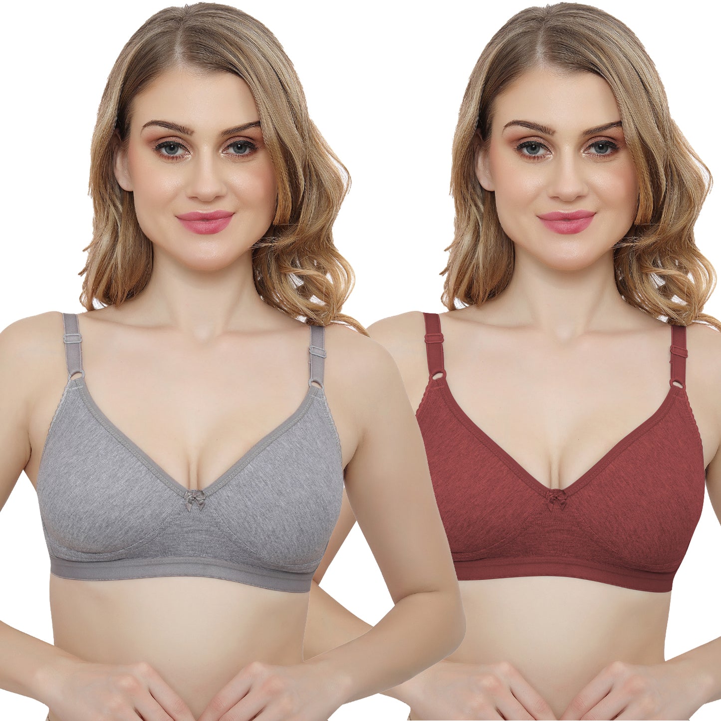 Plus Size Non padded Medium Coverage Daily Wear T Shirt Bra.