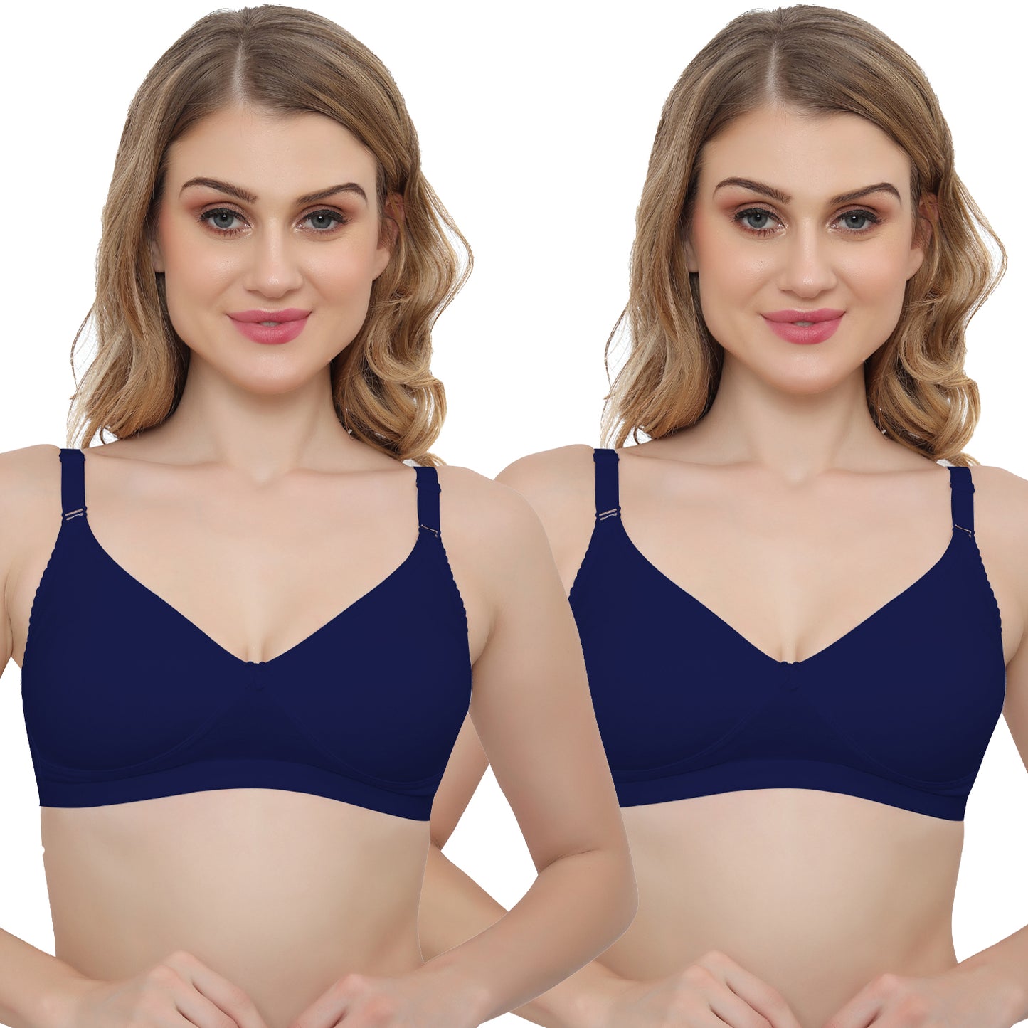 Plus Size Non padded Medium Coverage Daily Wear T Shirt Bra.