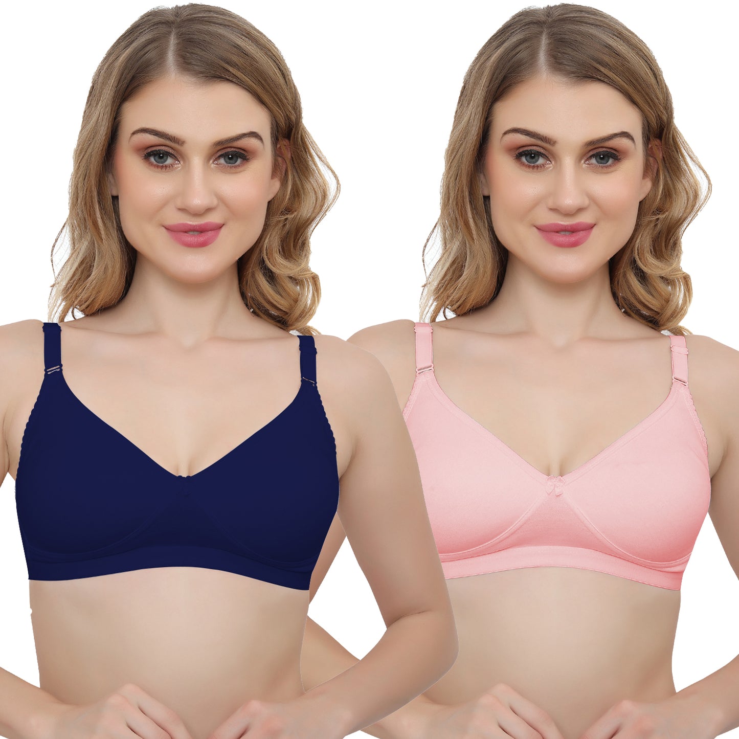 Plus Size Non padded Medium Coverage Daily Wear T Shirt Bra.