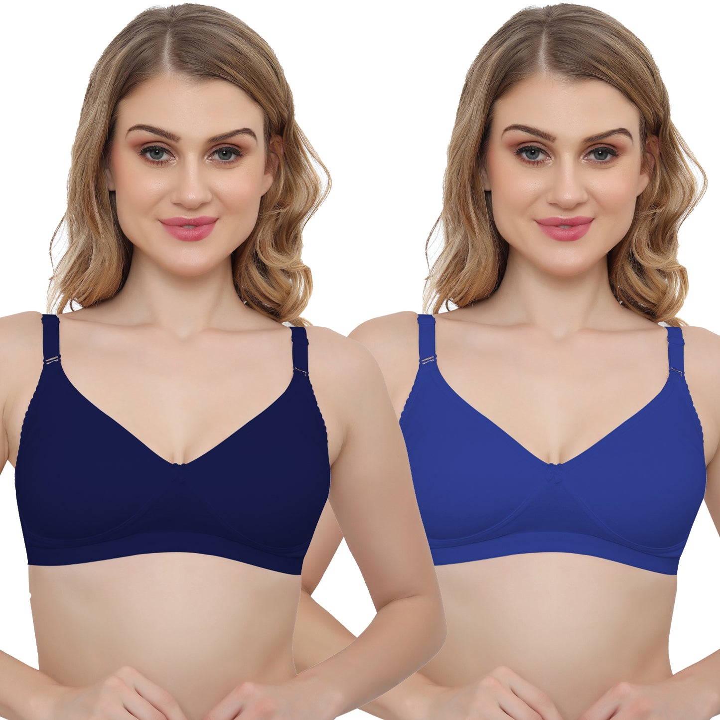 Plus Size Non padded Medium Coverage Daily Wear T Shirt Bra.