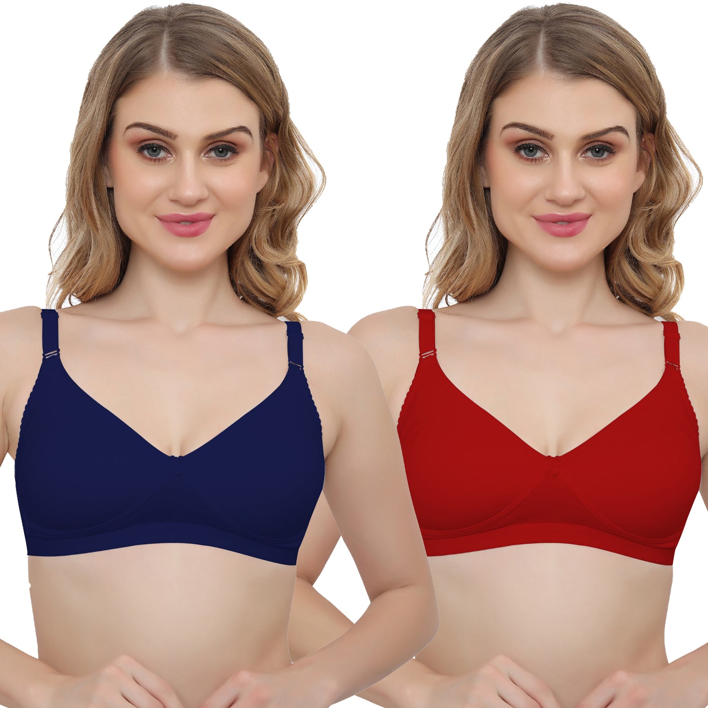 Plus Size Non padded Medium Coverage Daily Wear T Shirt Bra.