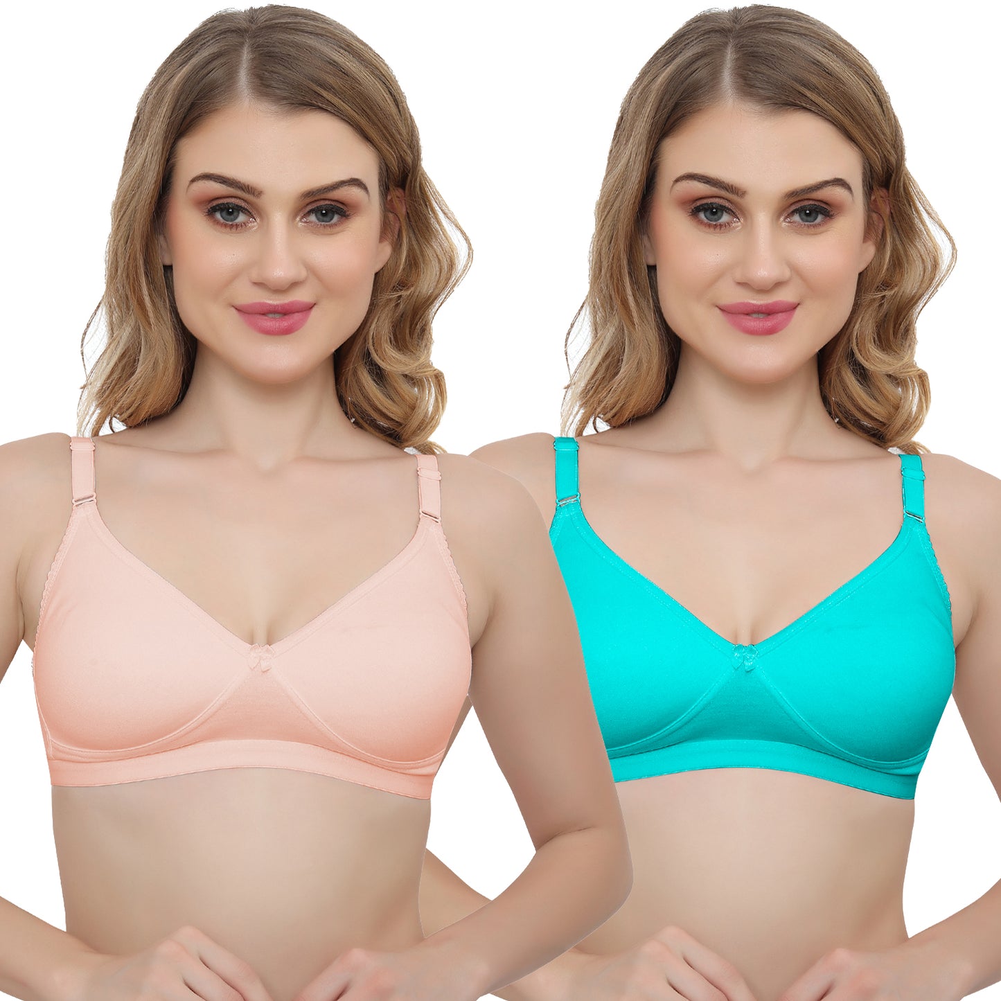 Plus Size Non padded Medium Coverage Daily Wear T Shirt Bra.