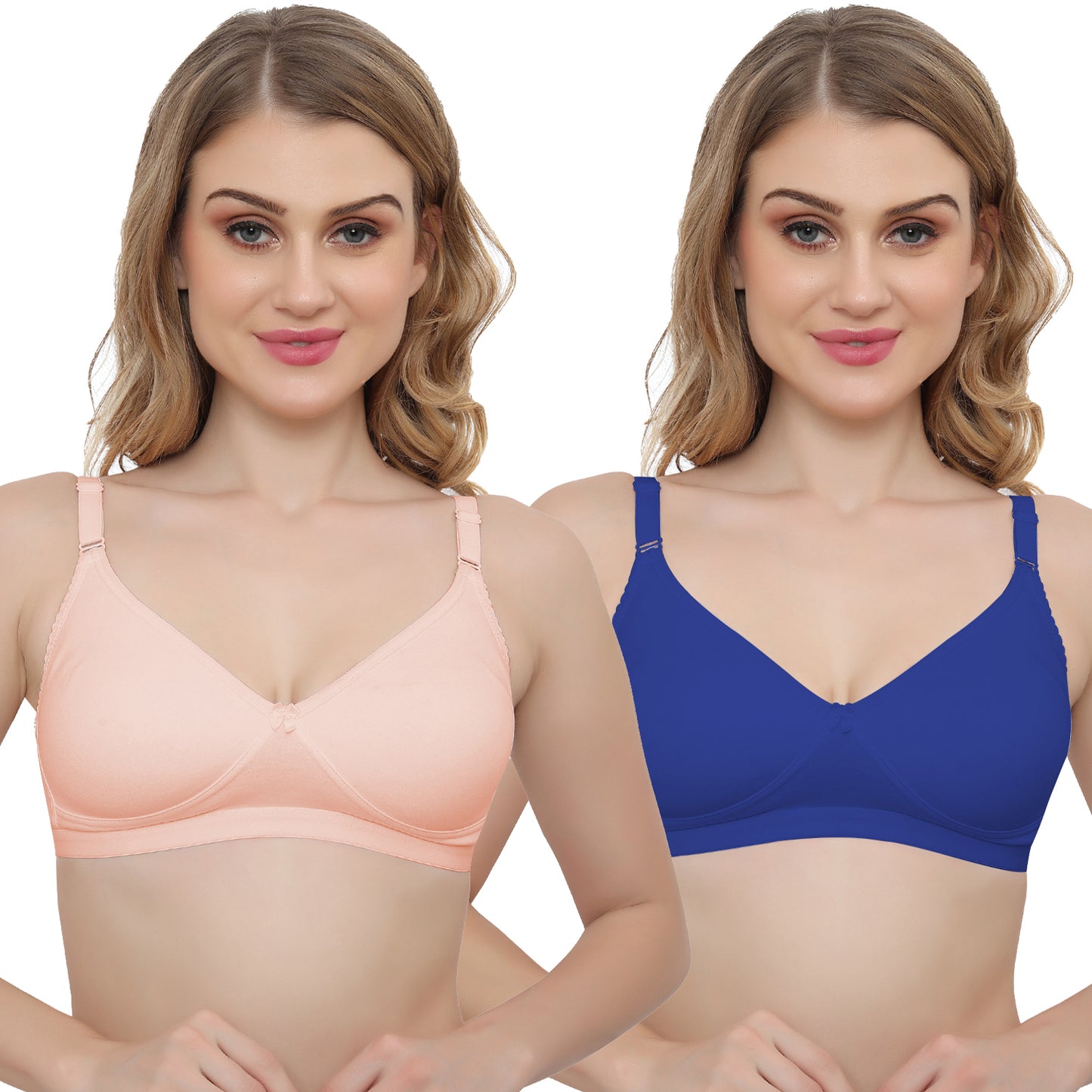 Plus Size Non padded Medium Coverage Daily Wear T Shirt Bra.