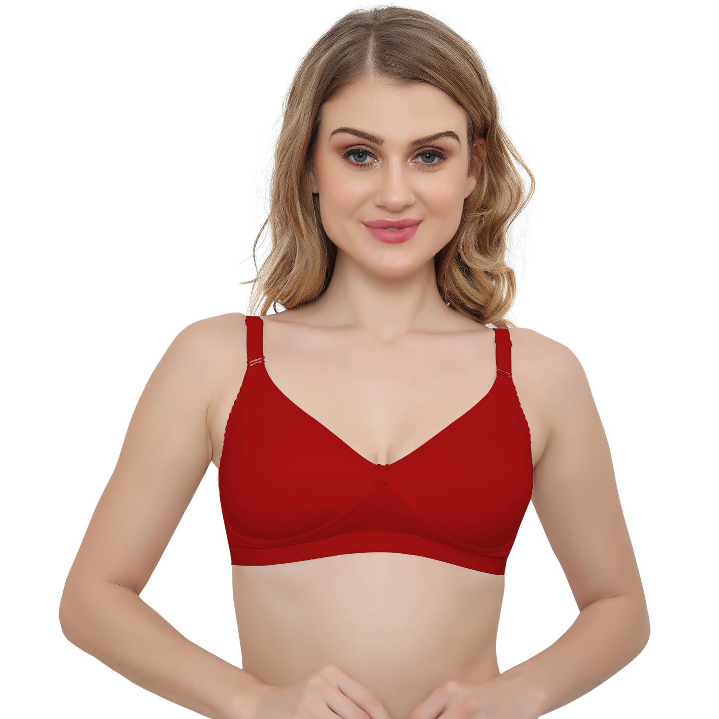 Plus Size Non Padded Medium Coverage Daily Wear T Shirt Bra Pack Of 2.