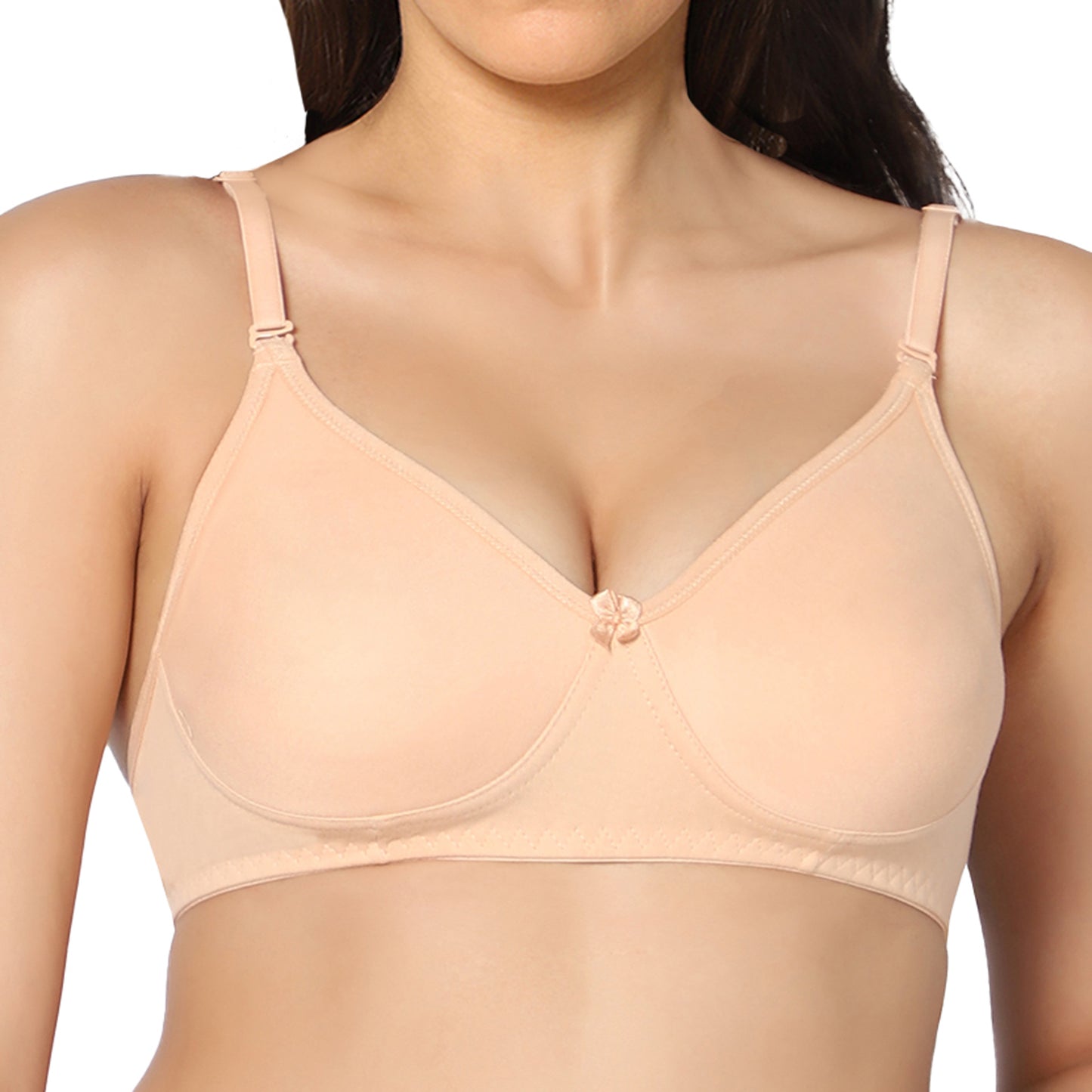 Full Coverage Non Padded Super Combed Cotton Stretch All Day Comfort Bra.