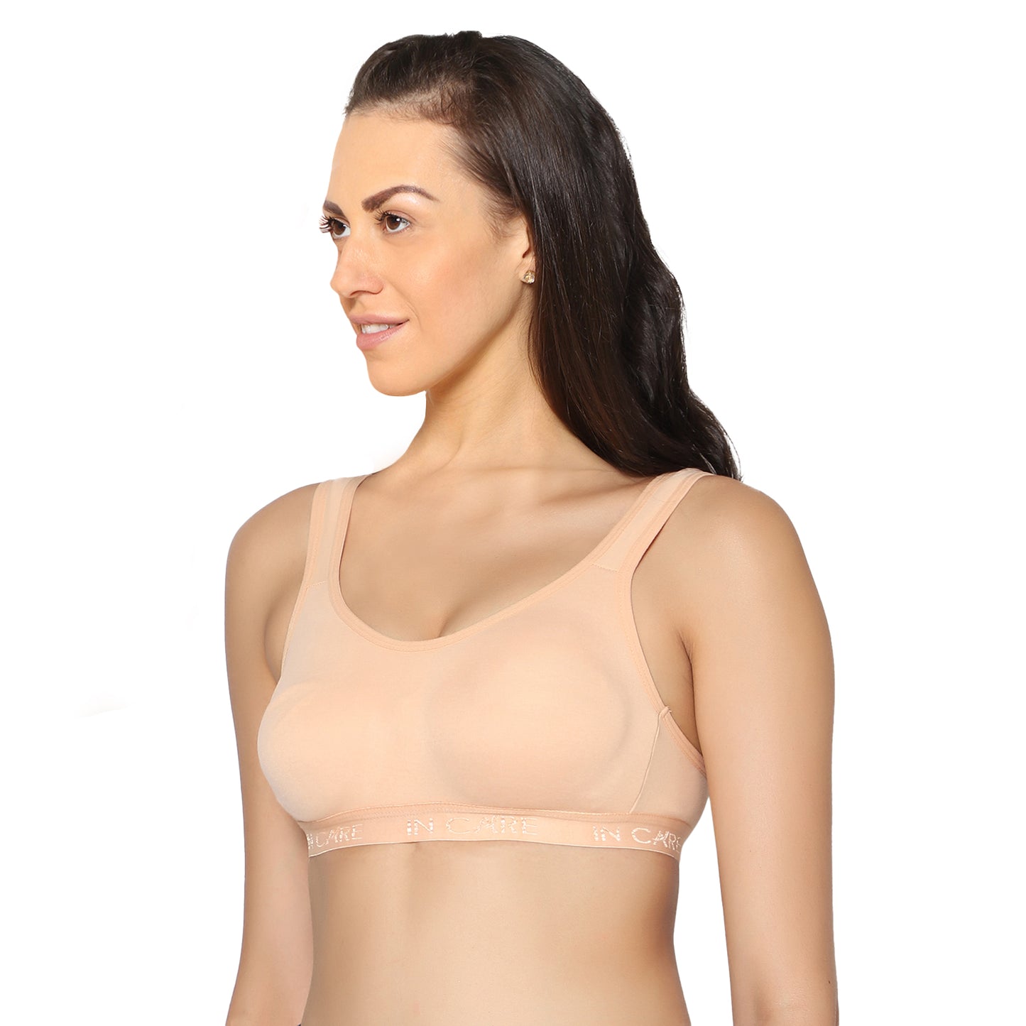 Full Coverage Skin Non Padded All Day Comfort Workout Sports Bra.