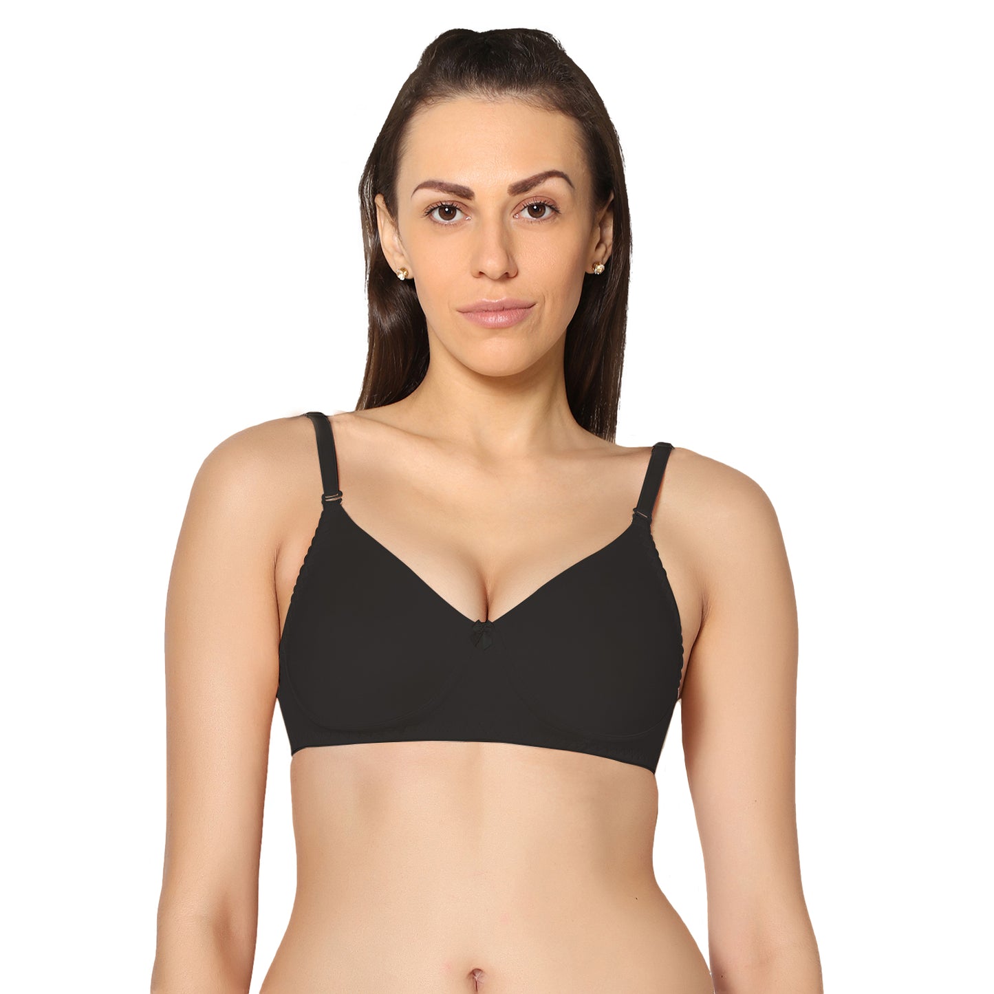 Non Padded Full Coverage Super Combed Stretch T-Shirt Every Day Bra (Pack Of 2).