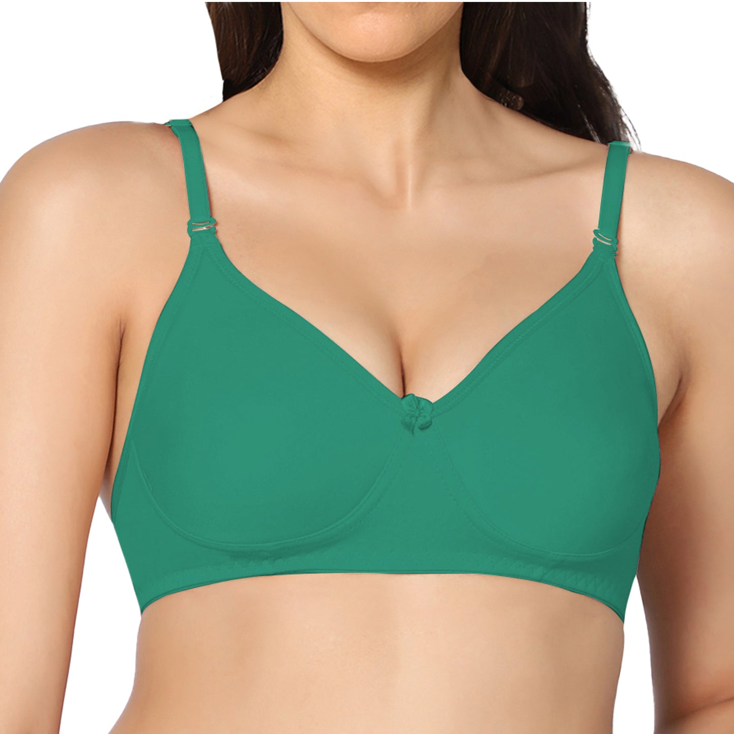 Full Coverage Non Padded Super Combed Cotton Stretch All Day Comfort Bra.