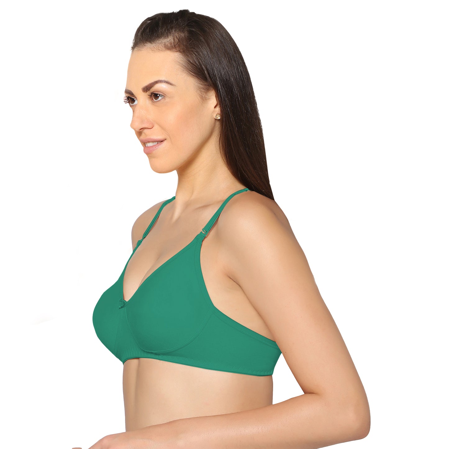 Full Coverage Non Padded Super Combed Cotton Stretch All Day Comfort Bra.