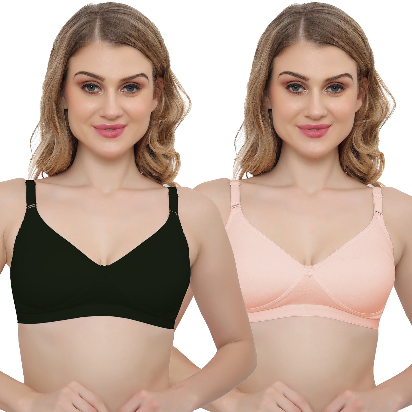 Plus Size Non padded Medium Coverage Daily Wear T Shirt Bra.