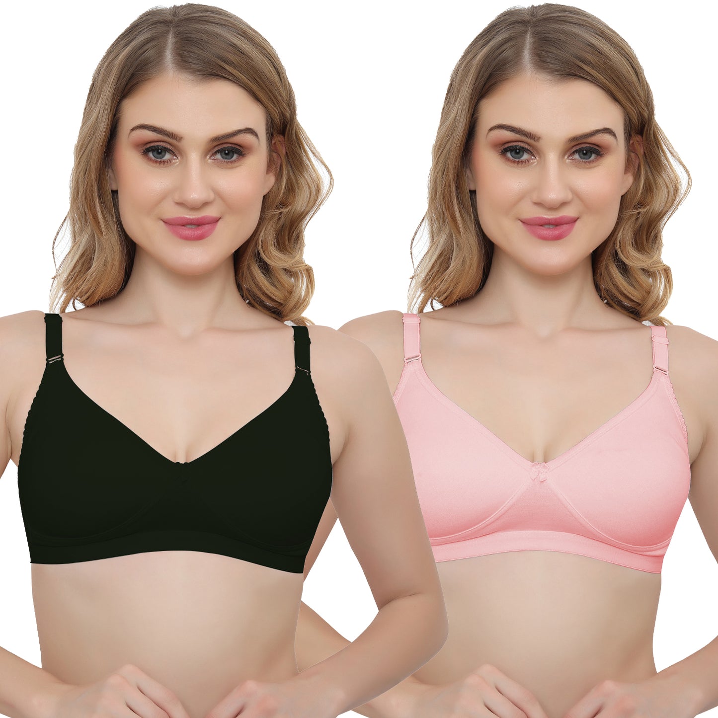 Plus Size Non padded Medium Coverage Daily Wear T Shirt Bra.