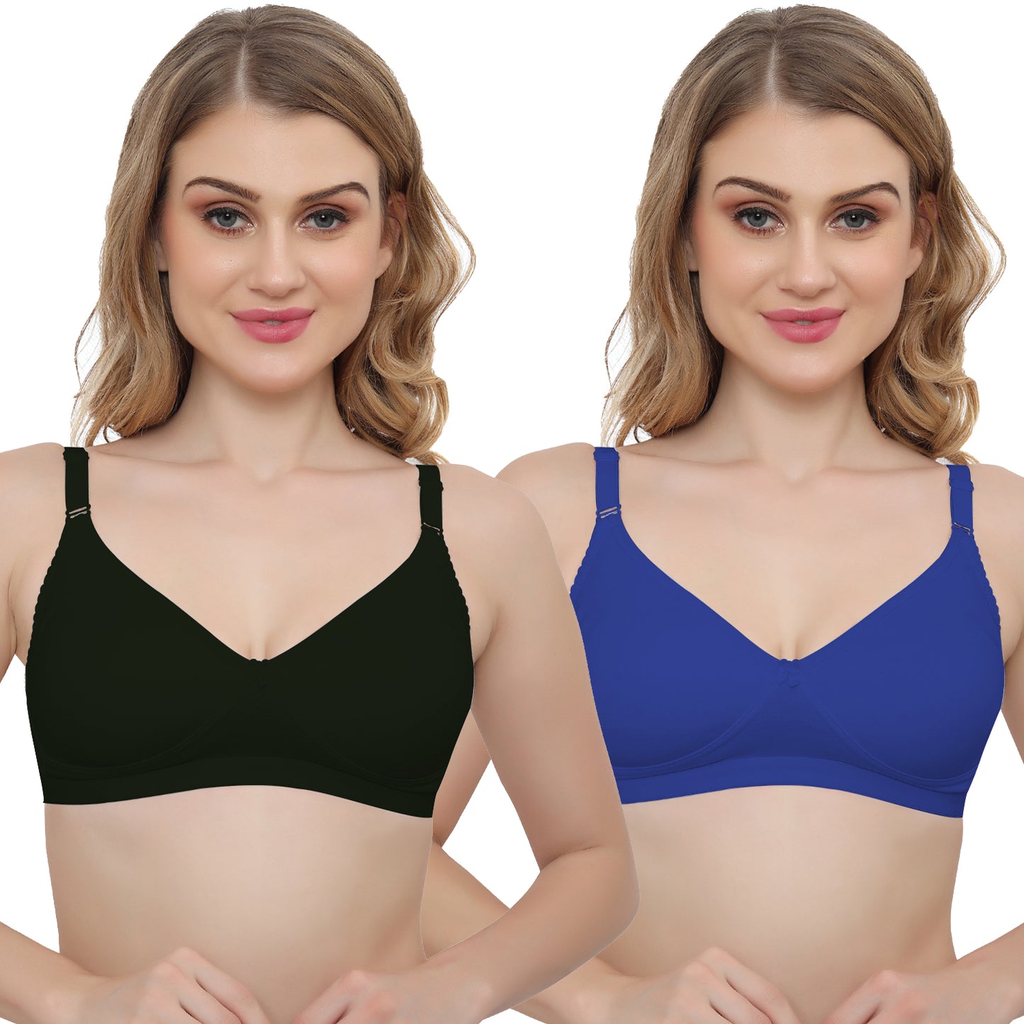 Plus Size Non padded Medium Coverage Daily Wear T Shirt Bra.