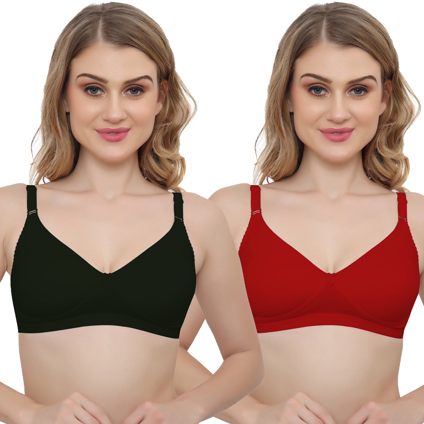 Plus Size Non padded Medium Coverage Daily Wear T Shirt Bra.