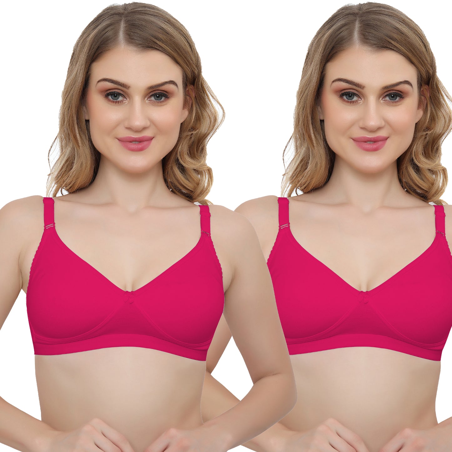 Plus Size Non padded Medium Coverage Daily Wear T Shirt Bra.