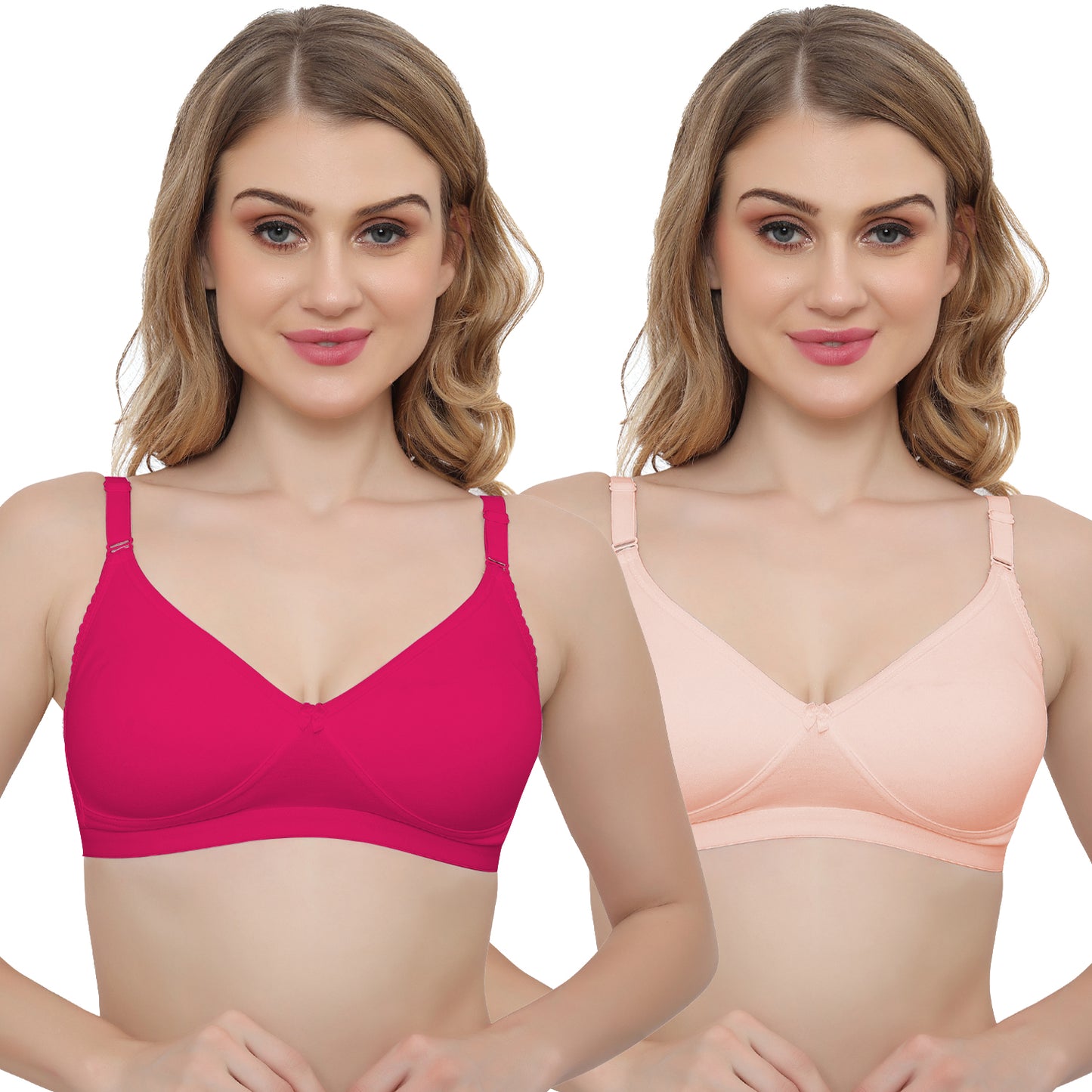 Plus Size Non padded Medium Coverage Daily Wear T Shirt Bra.