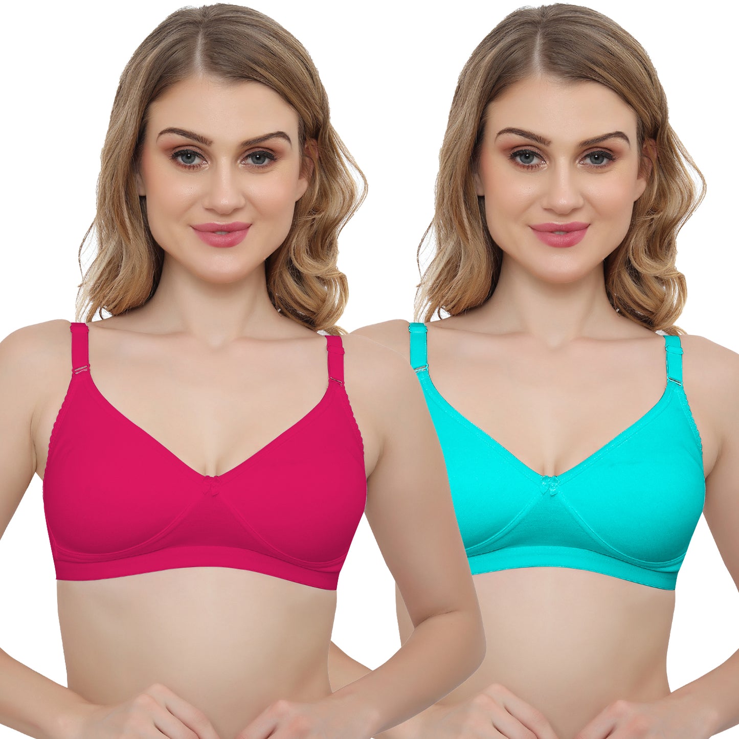 Plus Size Non padded Medium Coverage Daily Wear T Shirt Bra.