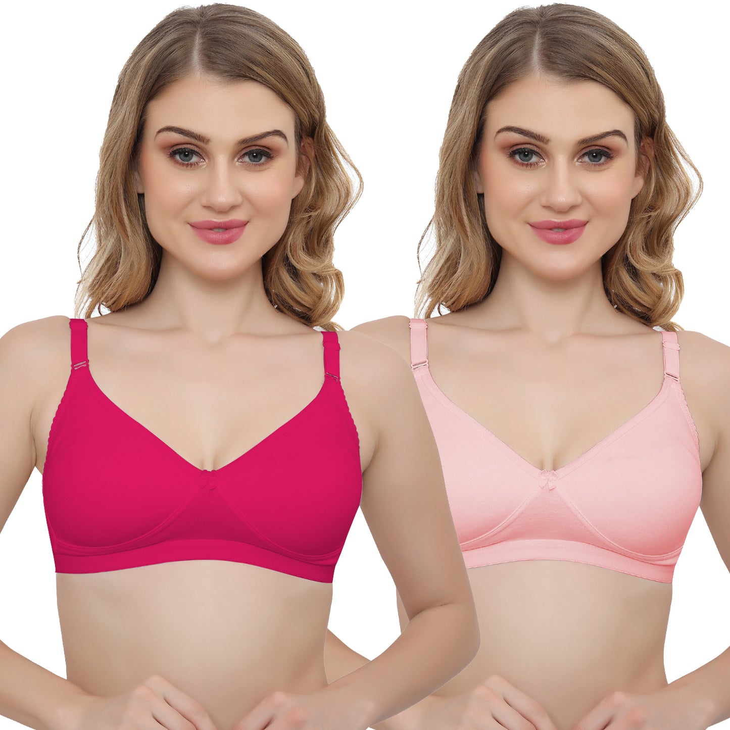 Plus Size Non padded Medium Coverage Daily Wear T Shirt Bra.