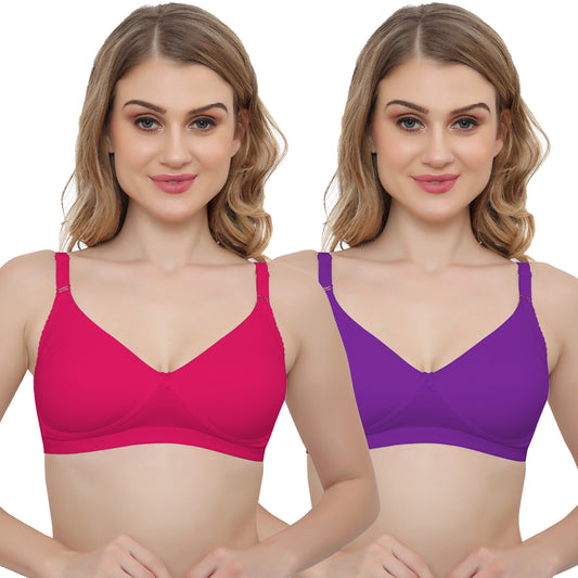 Plus Size Non padded Medium Coverage Daily Wear T Shirt Bra.