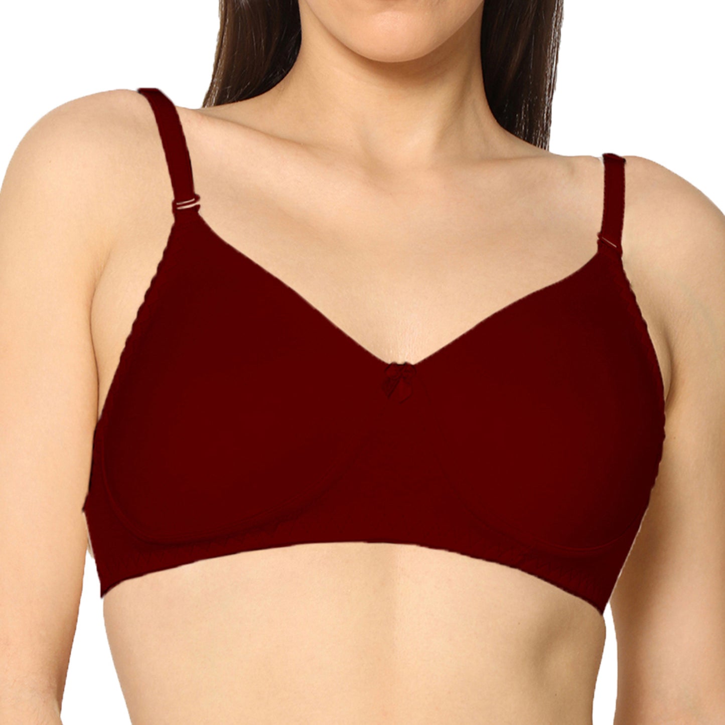 Non Padded Full Coverage Super Combed Stretch T-Shirt Every Day Bra (Pack Of 2).