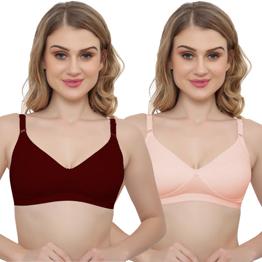 Plus Size Non padded Medium Coverage Daily Wear T Shirt Bra.