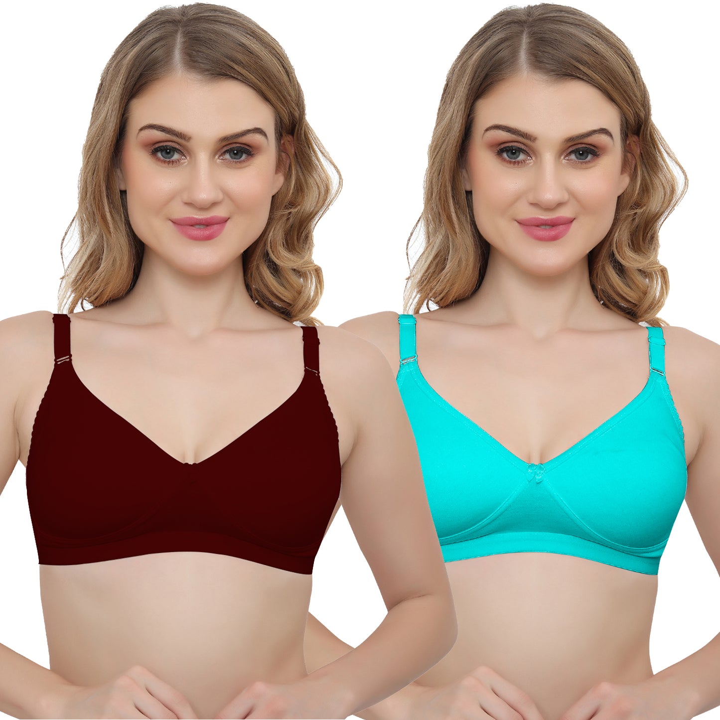 Plus Size Non padded Medium Coverage Daily Wear T Shirt Bra.