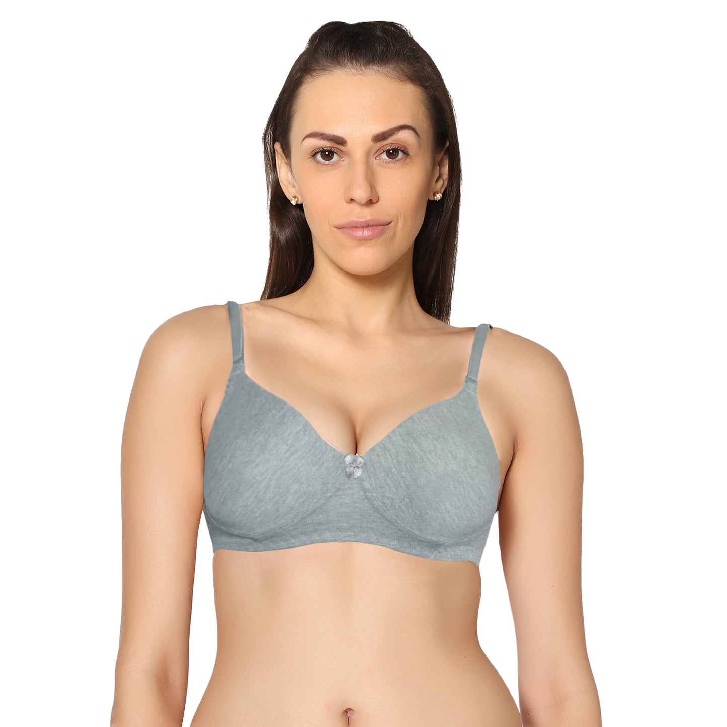 Non Padded Full Coverage Super Combed Stretch T-Shirt Every Day Bra (Pack Of 2).