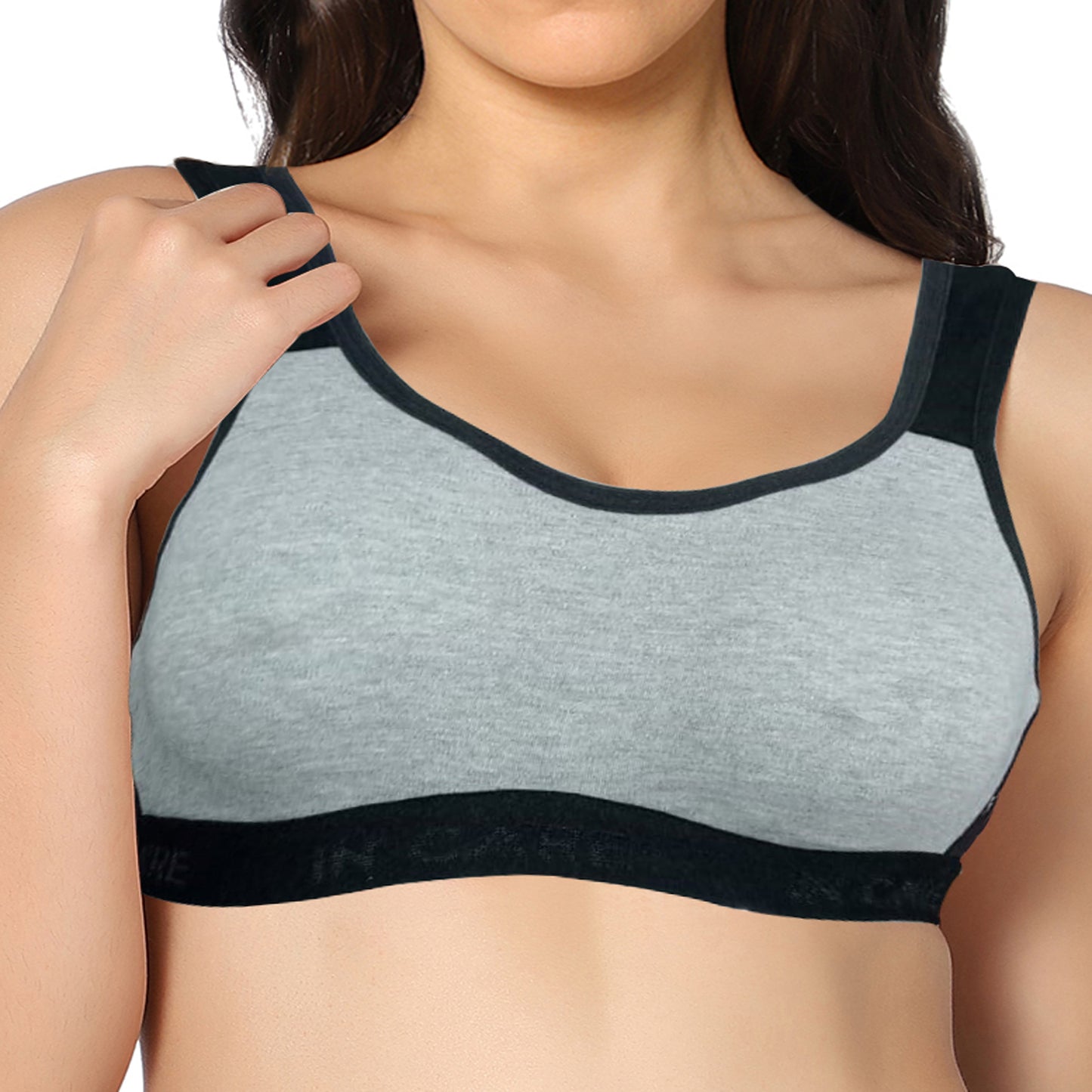 Full Coverage Non Padded All Day Comfort Workout Sports Bra.