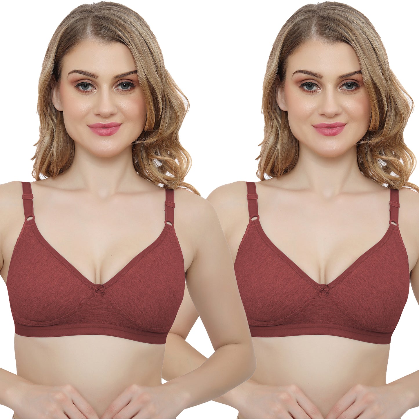 Plus Size Non padded Medium Coverage Daily Wear T Shirt Bra.