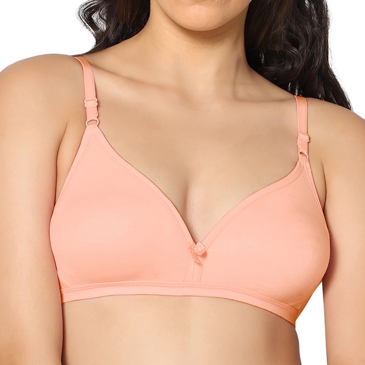 Half Coverage Non Padded Wire Free Everyday Bra Pack Of 2.