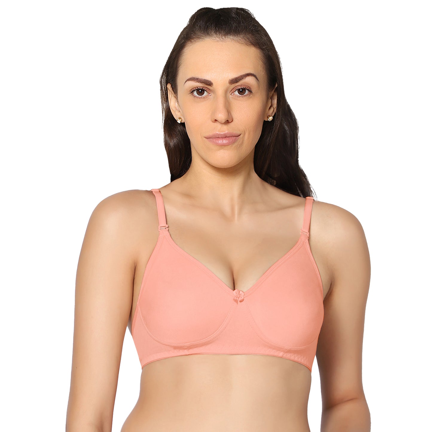 Full Coverage Non Padded Super Combed Cotton Stretch All Day Comfort Bra.