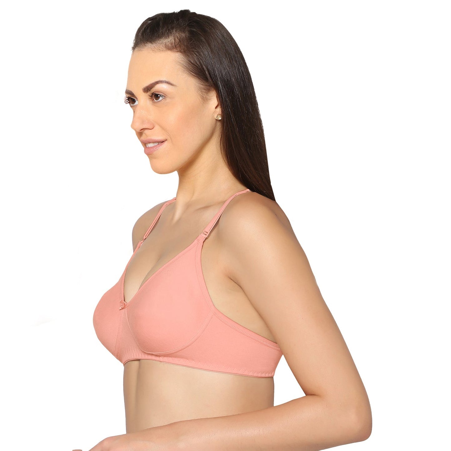 Full Coverage Non Padded Super Combed Cotton Stretch All Day Comfort Bra (Pack Of 2)