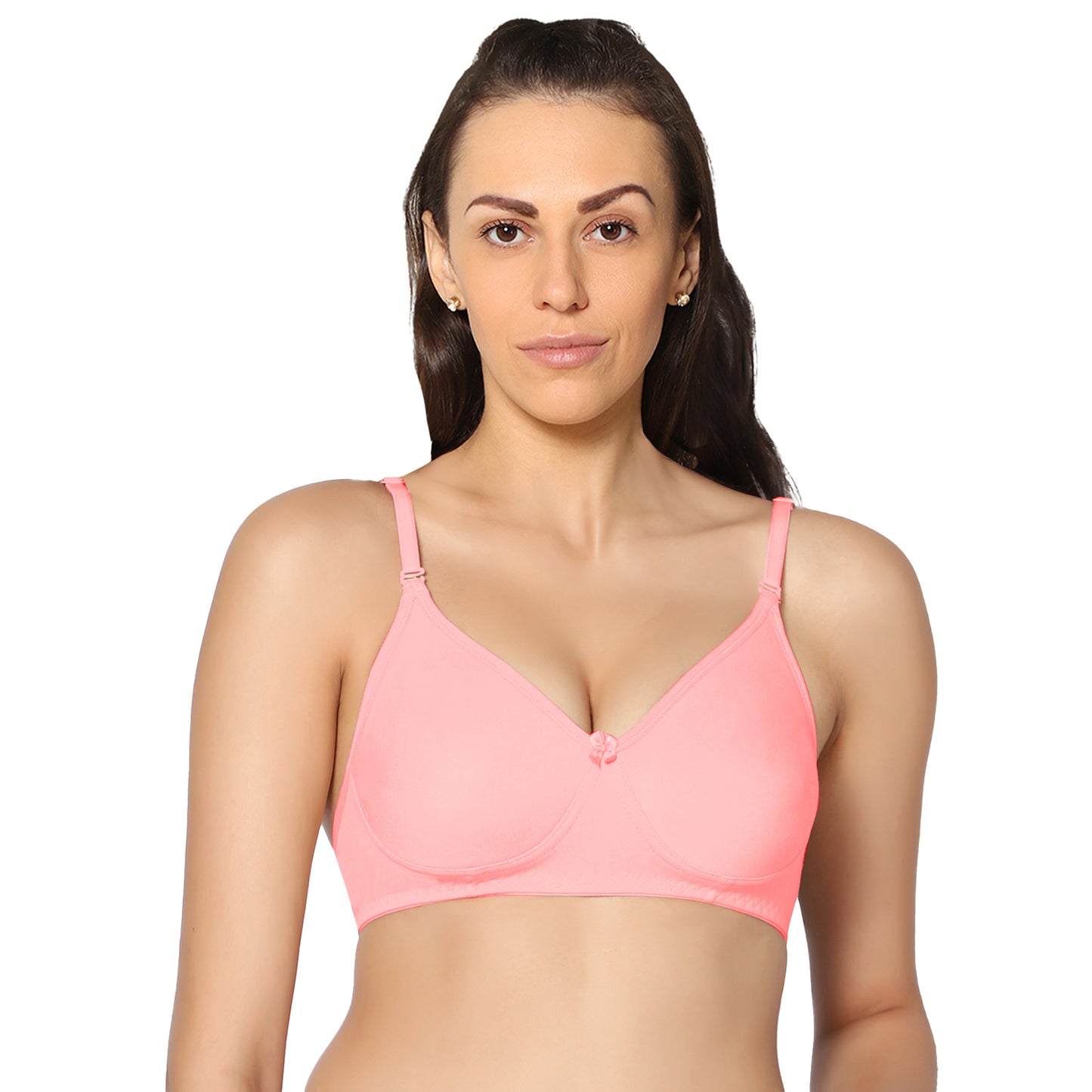 Full Coverage Non Padded Super Combed Cotton Stretch All Day Comfort Bra.