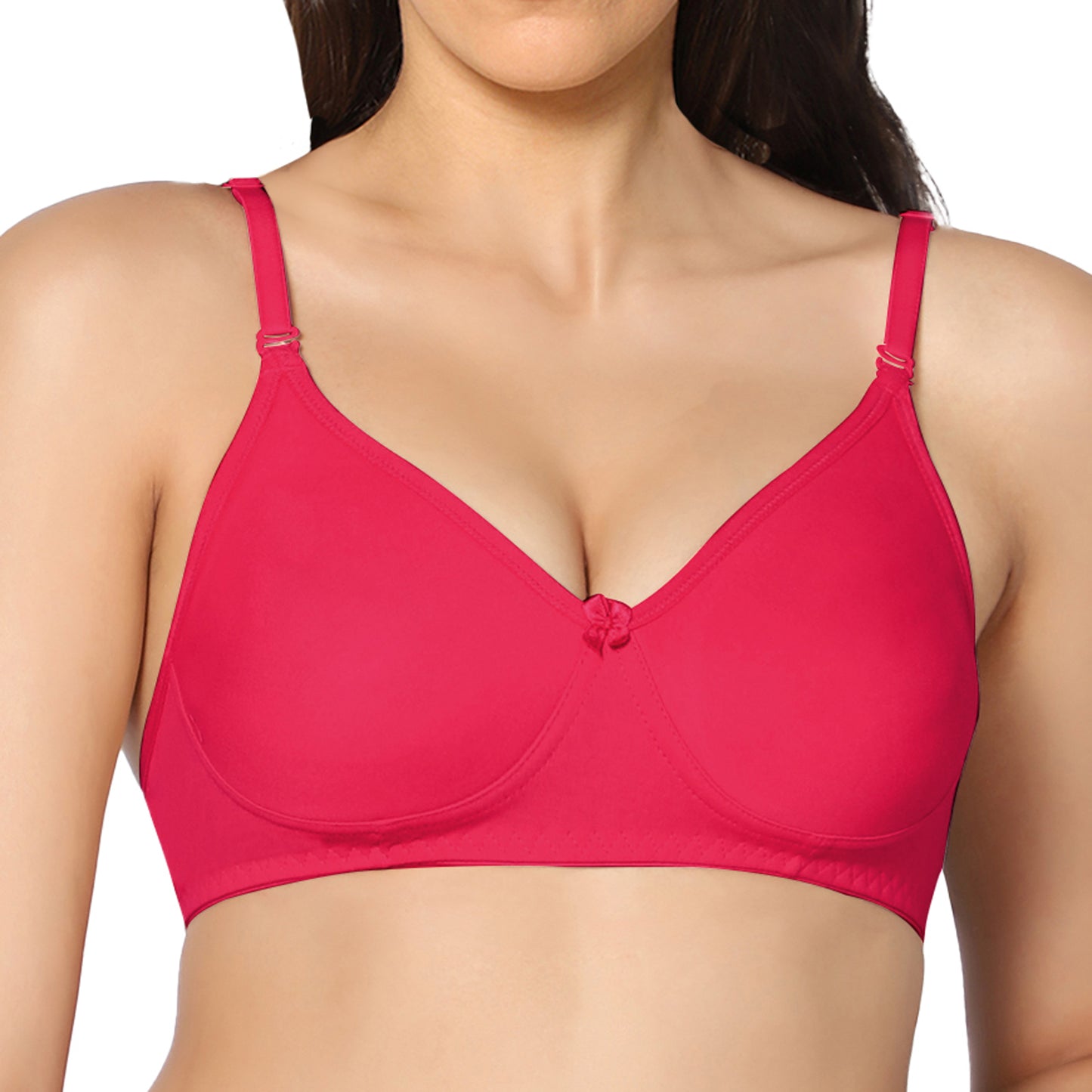 Full Coverage Non Padded Super Combed Cotton Stretch All Day Comfort Bra.