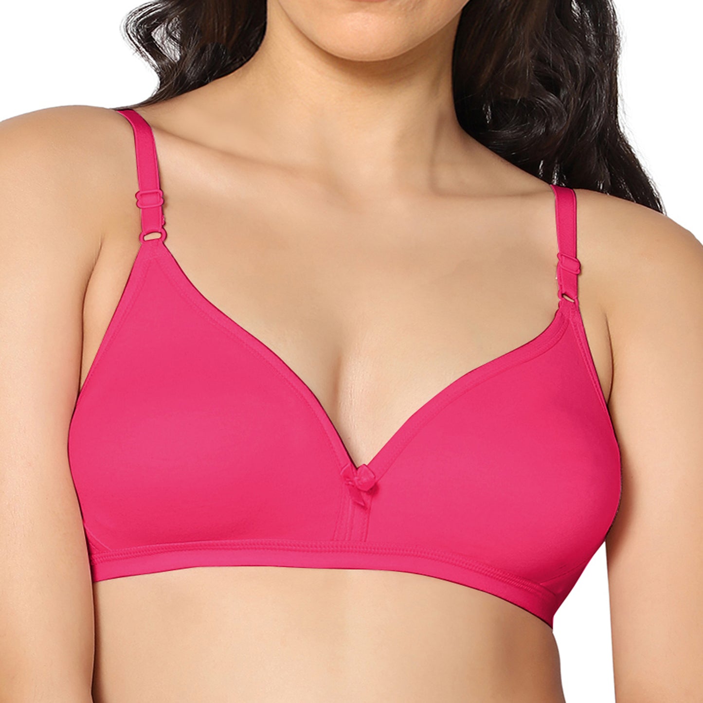 Half Coverage Non Padded Wire Free Everyday Bra Pack Of 2.